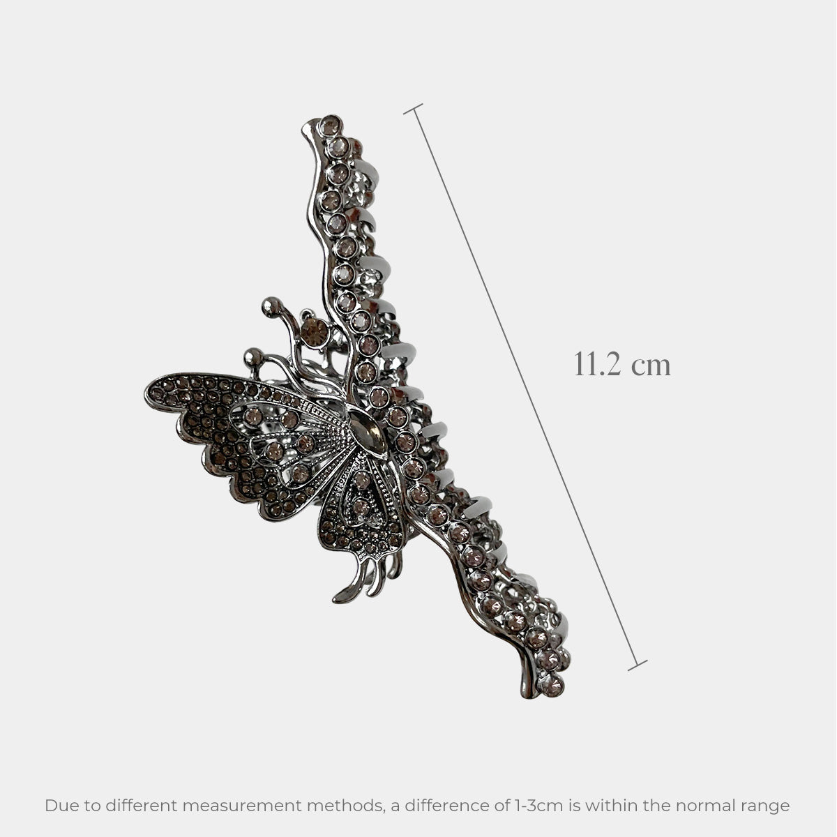 Handcrafted Rhinestone Butterfly Metal Claw Clip【varieties】