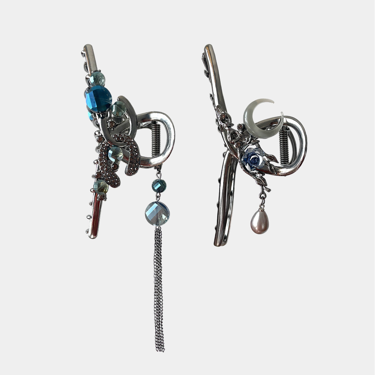 Delicate Silver Tassel Metal Claw Clip【varieties】