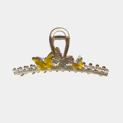 Elegant Butterfly Pearl Metal Hair Claw Clip【varieties】