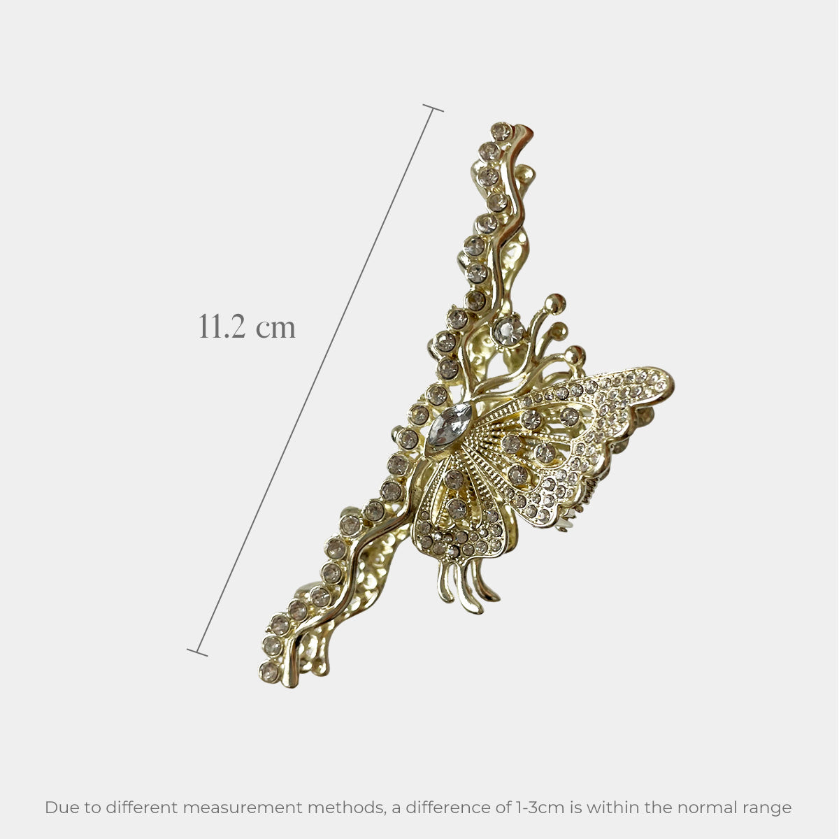 Handcrafted Rhinestone Butterfly Metal Claw Clip【varieties】
