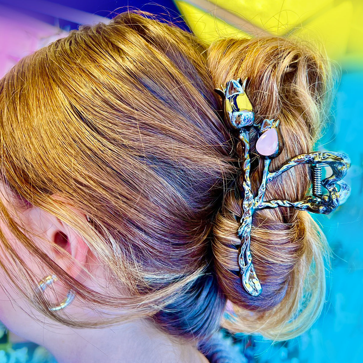 Flower Metal Hair Clip