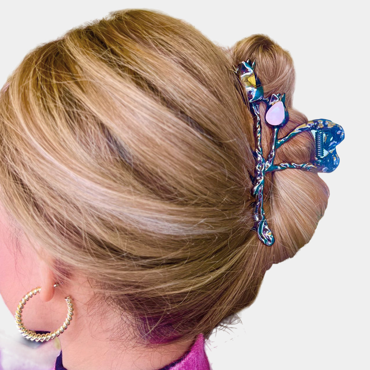Flower Metal Hair Clip