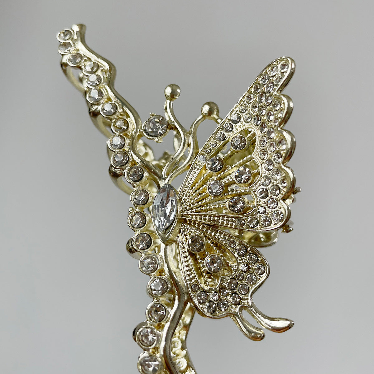 Handcrafted Rhinestone Butterfly Metal Claw Clip【varieties】