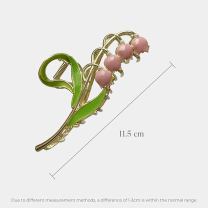 Four Lily of the Valley Metal Claw Clips【varieties】