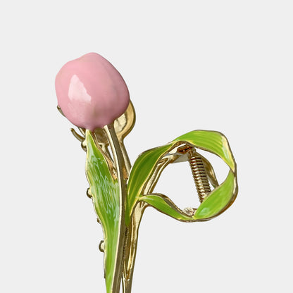 Stylish Single Tulip Metal Hair Claw Clip【varieties】