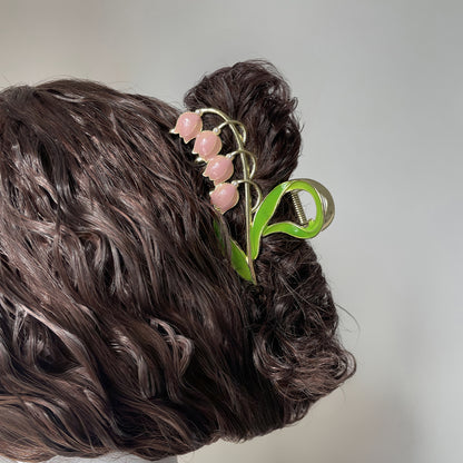 Four Lily of the Valley Metal Claw Clips【varieties】