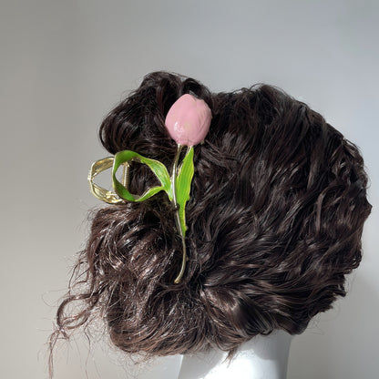 Stylish Single Tulip Metal Hair Claw Clip【varieties】