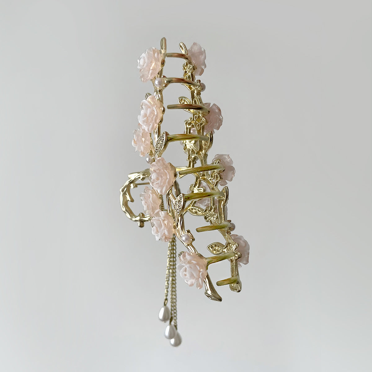 Rose Tassel Metal Hair Clip【varieties】