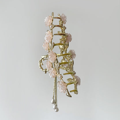 Rose Tassel Metal Hair Clip【varieties】