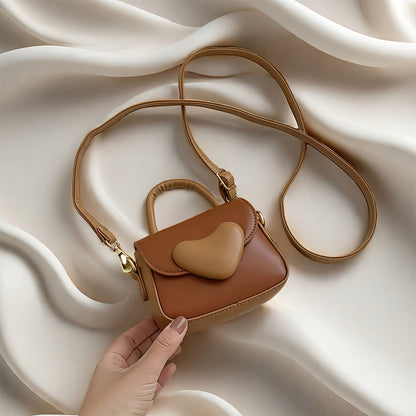 Heart-Shaped Mini Crossbody & Tote Bag
