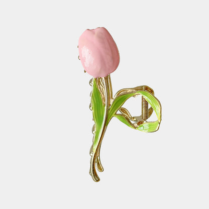 Stylish Single Tulip Metal Hair Claw Clip【varieties】