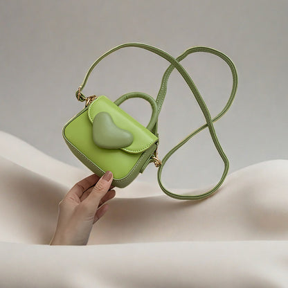 Heart-Shaped Mini Crossbody & Tote Bag