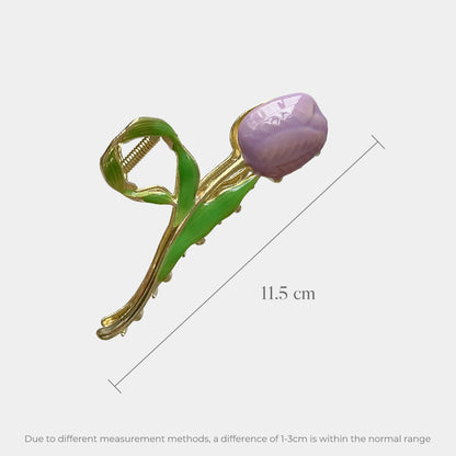 Stylish Single Tulip Metal Hair Claw Clip【varieties】