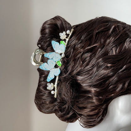 Elegant Butterfly Pearl Metal Hair Claw Clip【varieties】