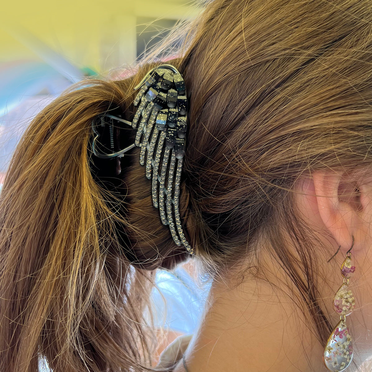 Angel Wings Hair Claw Exquisite Shimmering Rhinestone Hair Clip【varieties】