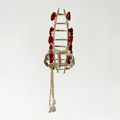 Rose Tassel Metal Hair Clip【varieties】