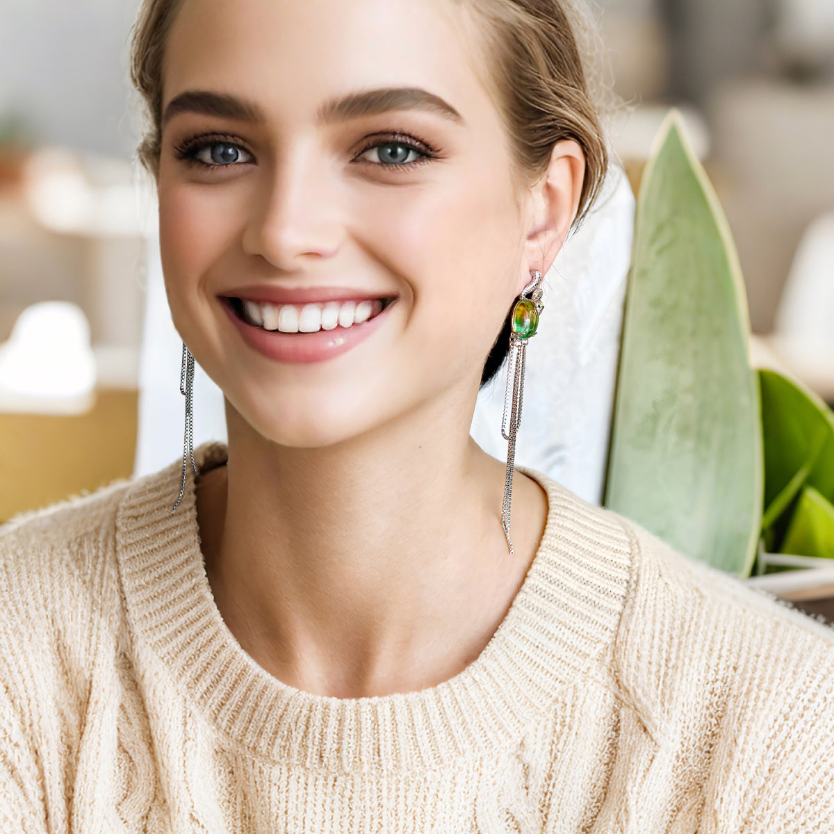 Snake Bone Chain Series-Necklace / Earrings / Ring / Brooch