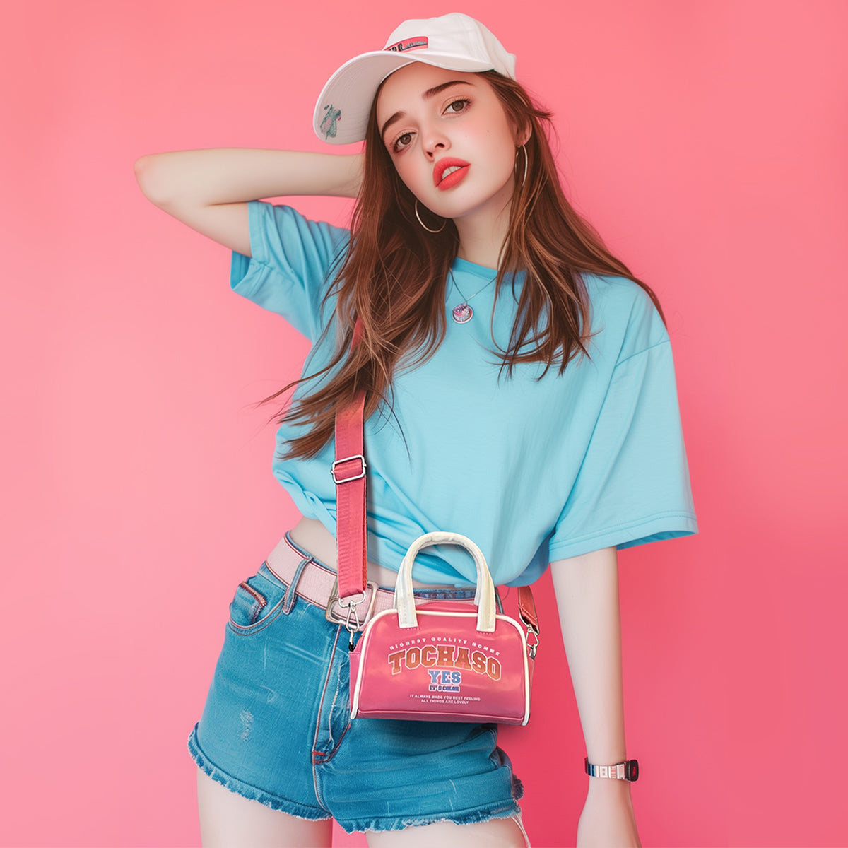 Casual Leather Tote Crossbody Bag