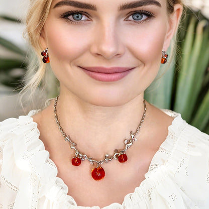 Handmade Mini Persimmon Collection-Necklace / Earrings【varieties】