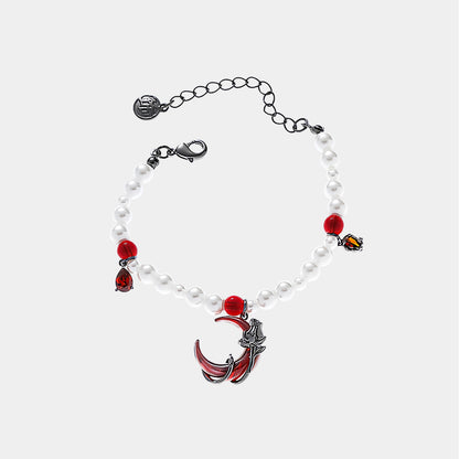 Blood Moon Rose Jewelry Set – Necklace / Bracelet / Earrings