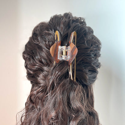 Modern Minimalist Tortoiseshell Geometric Claw Clip【varieties】