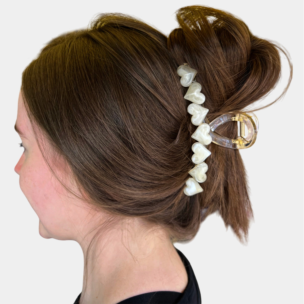 Jelly heart-shaped clip, high-end hairpin【varieties】