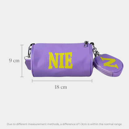 Shiny Crossbody Bag with Coin Pouch