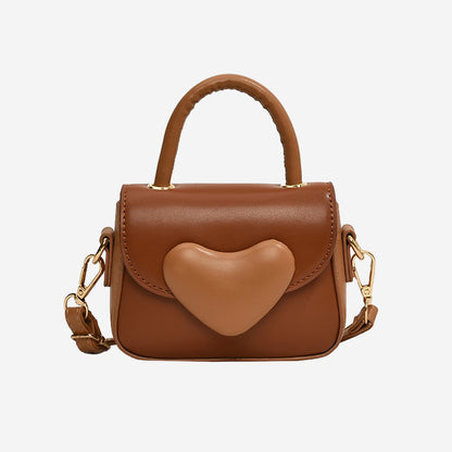 Heart-Shaped Mini Crossbody & Tote Bag