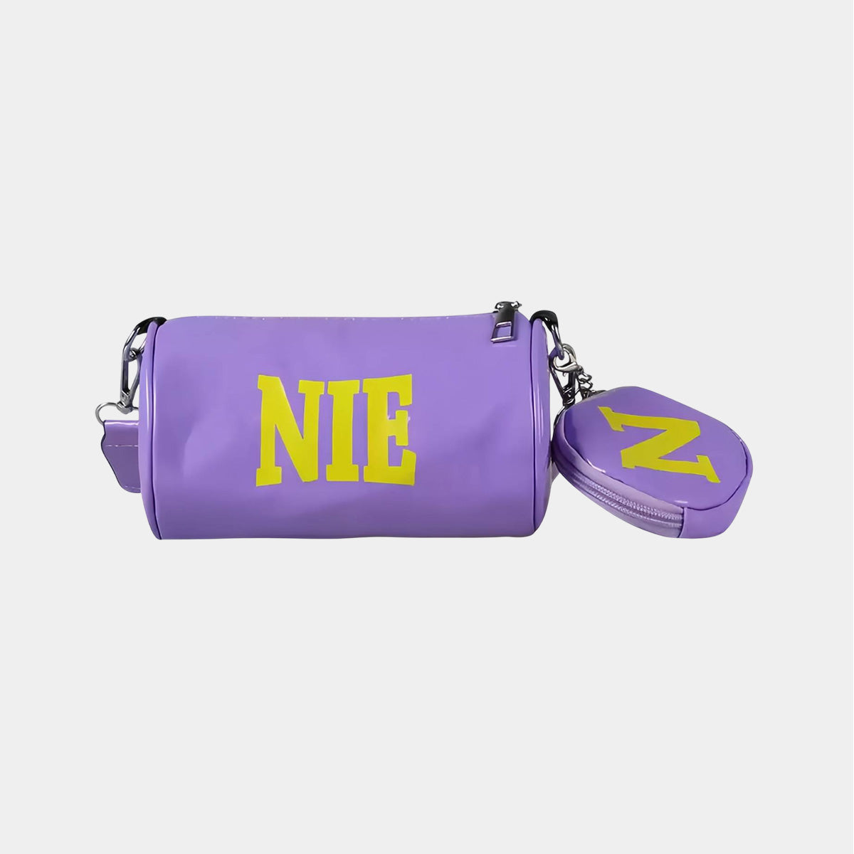 Shiny Crossbody Bag with Coin Pouch