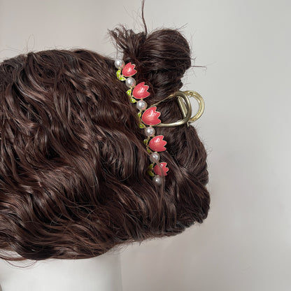 Petal Pearl Exquisite Metal Claw Clip【varieties】