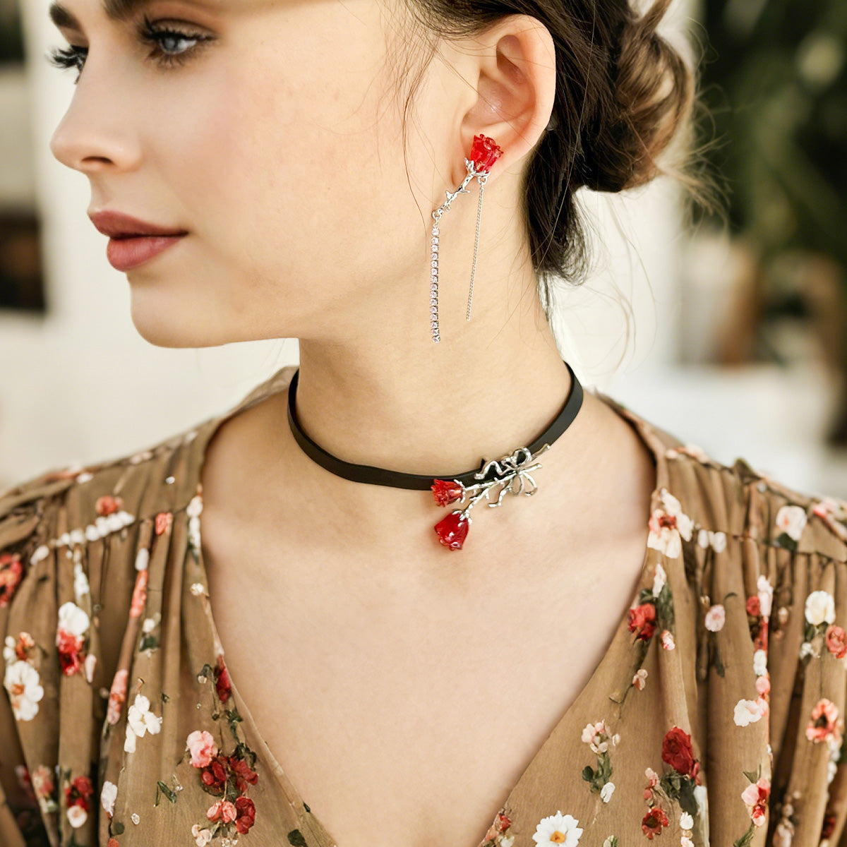 Rose Hot Girl Sweet & Cool Necklace/Earrings/Ring/Ear Clip【varieties】