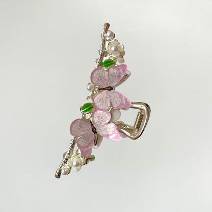 Elegant Butterfly Pearl Metal Hair Claw Clip【varieties】