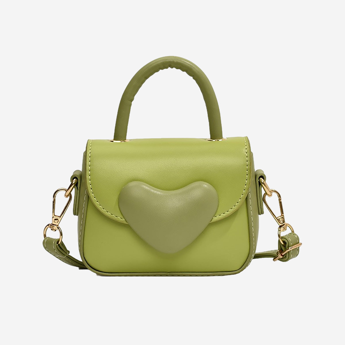Heart-Shaped Mini Crossbody & Tote Bag