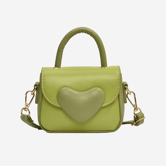 Heart-Shaped Mini Crossbody & Tote Bag